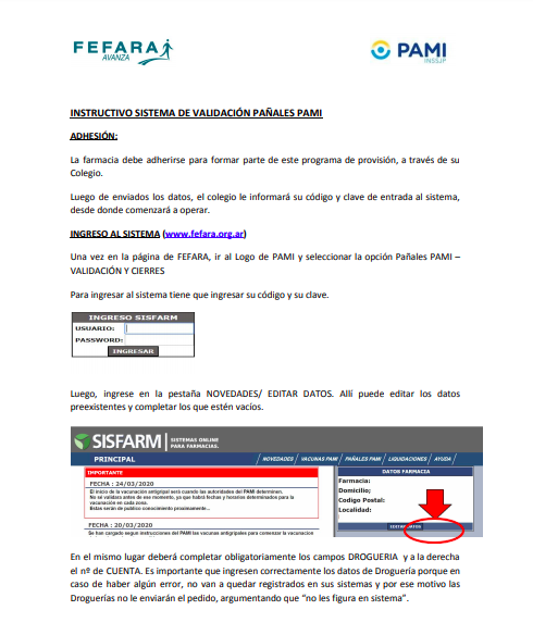 Instructivo Pañales PAMI