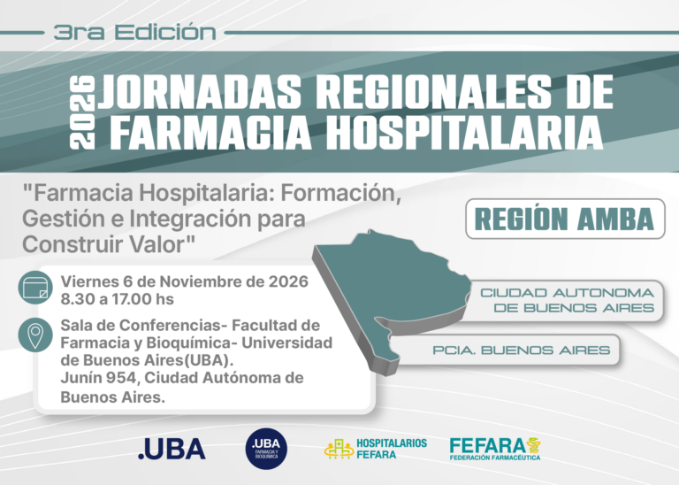 3era Edición Jornadas Regionales de Farmacia Hospitalaria Región AMBA